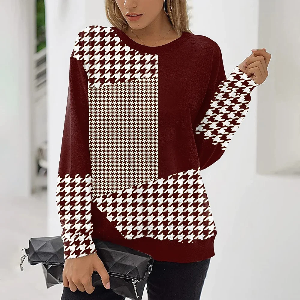 

[New In] Women's Bohemian Theme T shirt Graphic Geometric Print Round Neck Basic Boho Tops