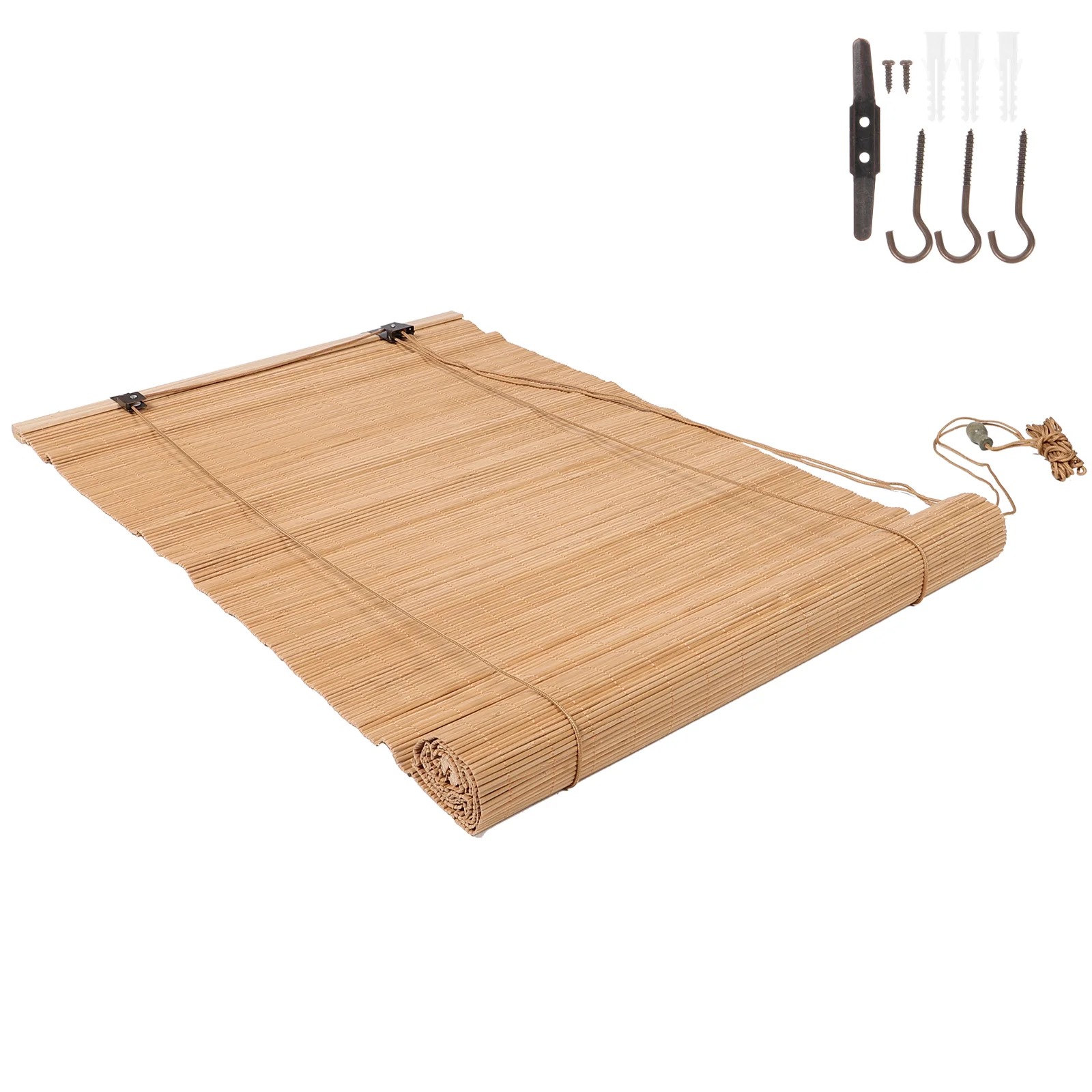 

Bamboo Blind Window Decor Shade Roman Shades Shading Curtain Classroom Door Blinds