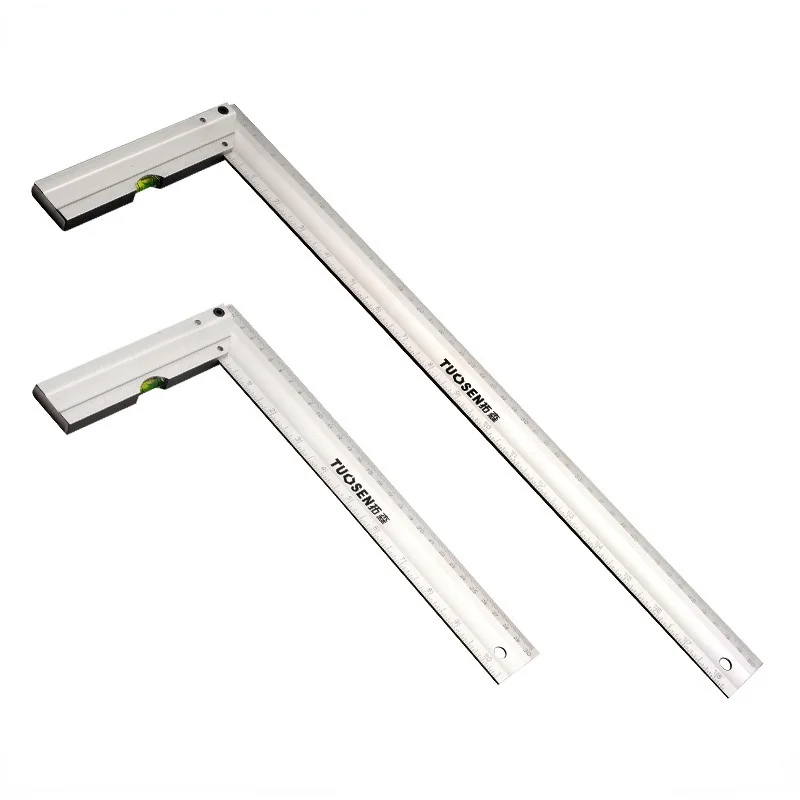 

1pcs 90 degree square 300mm 500mm woodworking angle ruler aluminum alloy multifunctional square for decoration and reinforcement