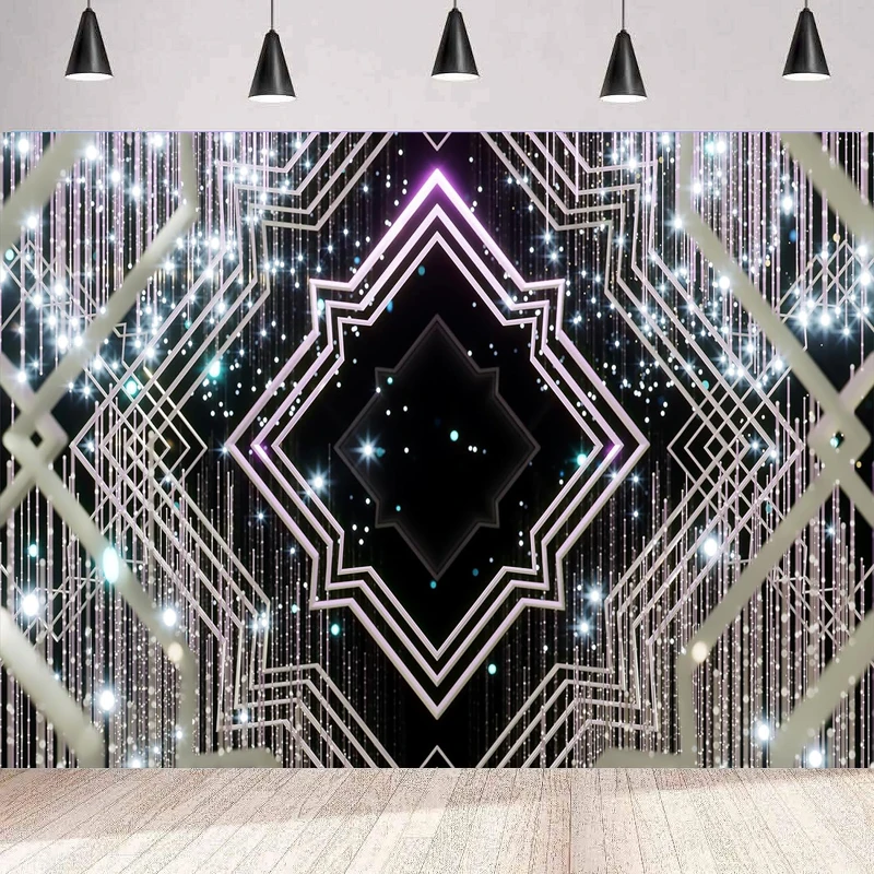Фон для фотосъемки большой Гэтсби блестящий Звездный ретро-фон 1920-х годов с