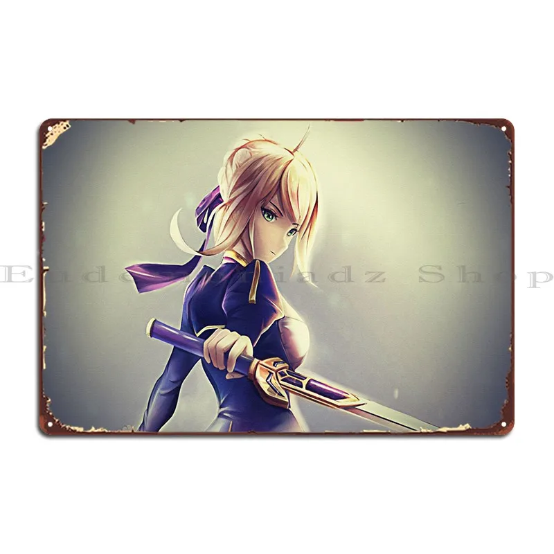 

Fate Grand Order Metal Sign Garage Garage Plaques Living Room Printing Cinema Tin Sign Poster