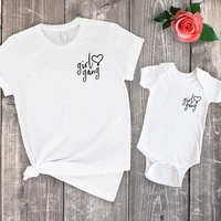 mommy and me shirts girl gang tshirts 2022 fashion family clothing mom and daughter tops big sister matching family tee