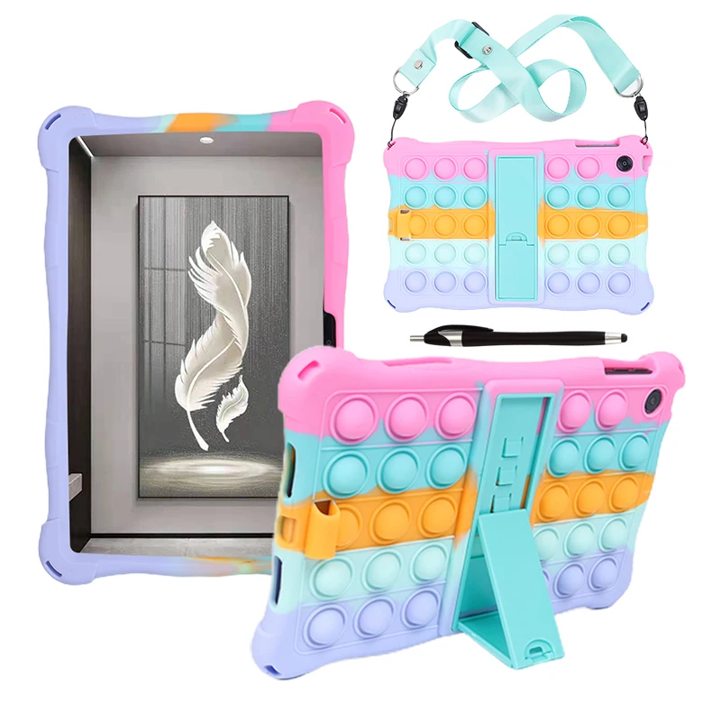 

Protective Case for OPPO Pad Air 10.36" Cover OPPOPadAir Shell Etui Soft Pop Push Silicon Stand Holder 10.36 inch Funda Coq