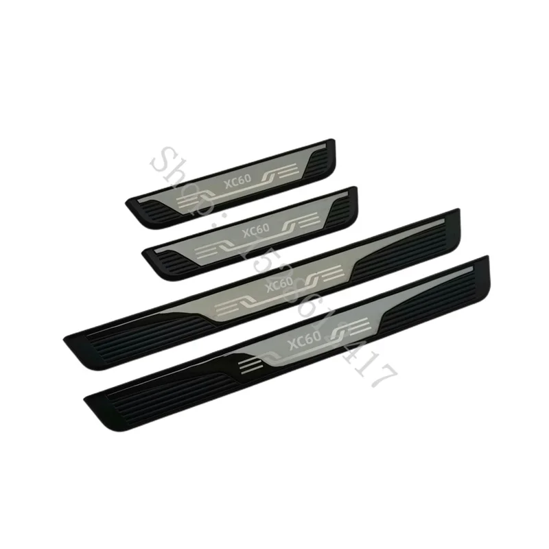 

For Volvo XC40 XC60 XC90 Door Sill Protector Car Accessories Styling ABS Stainless Steel Door Sill Pedal Scuff Plate W