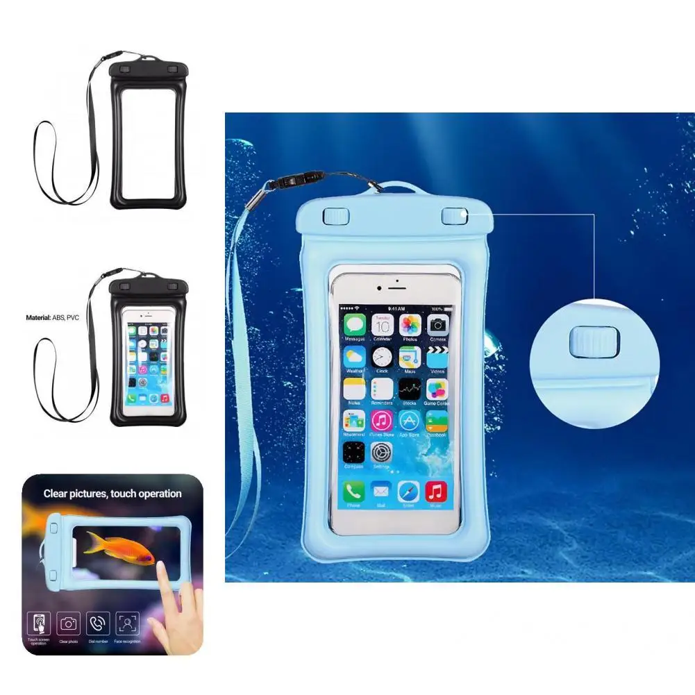 

Dry Bag Useful Universal Transparent Smart Phone Waterproof Bag for Outdoor Waterproof Pouch Waterproof Case
