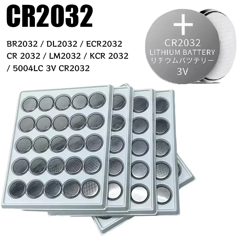 Одноразовая кнопочная батарея BR2032 DL2032 ECR2032 3 В 200 мАч