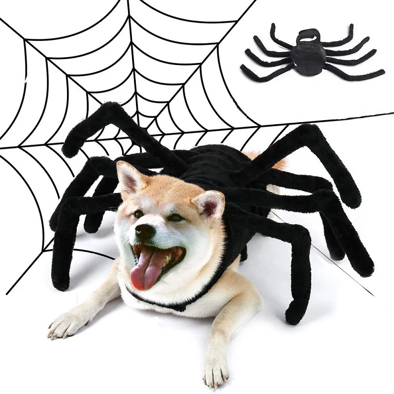 Halloween Spider Clothes for Pet Dog Cat Spider Costumes Dressing Up Pet Clothes Party Pet Dog Creative Halloween Costume Props