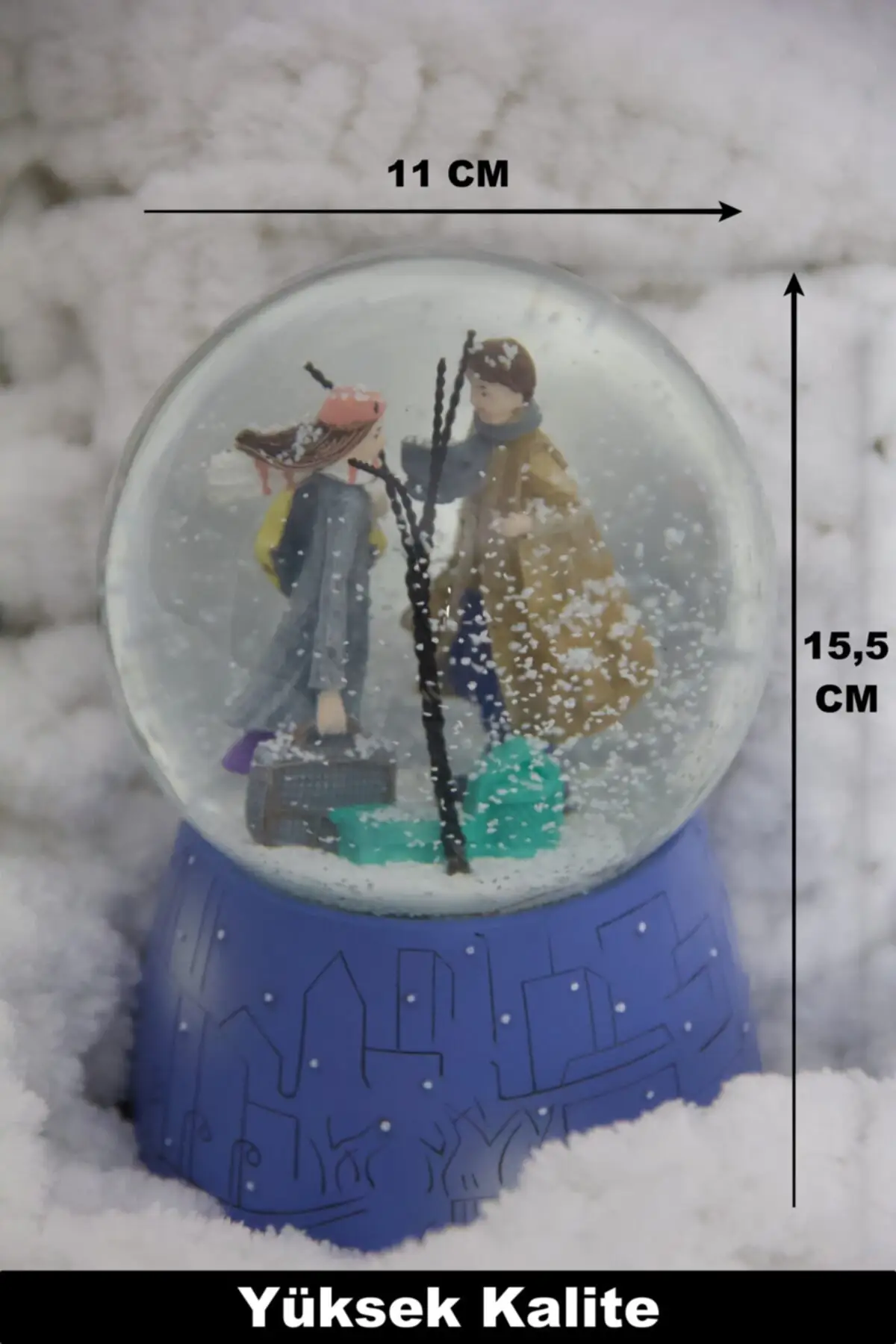 Large Size Winter Tale Snow Globe 6 Colors 5 Different Music Automatic Spray Gifts Home Office Products Crystal Balls | Дом и сад