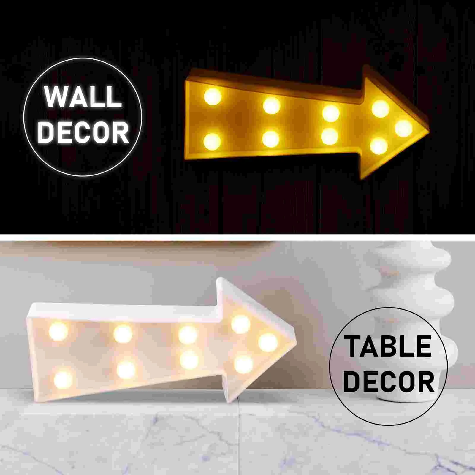 Знаки со стрелками настенный декор светодиодный светильник для комнаты ночной