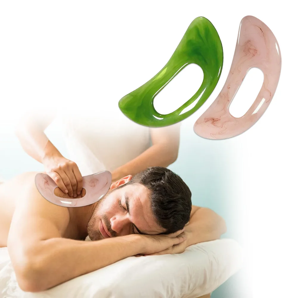 

Scraping Plate Wax Resin Scraper Massage Tool Weight Loss Scraping Massage Board Gua Sha Full Body Massage Physiotherapy Tool
