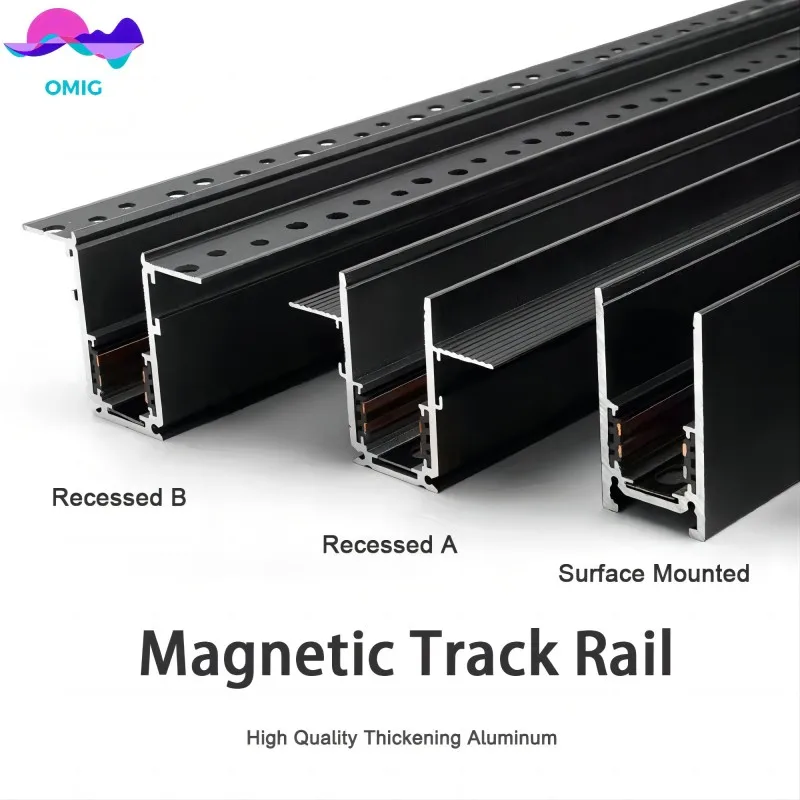 Surface Mounted Magnetic Track Light Linear Magnet Track Lig