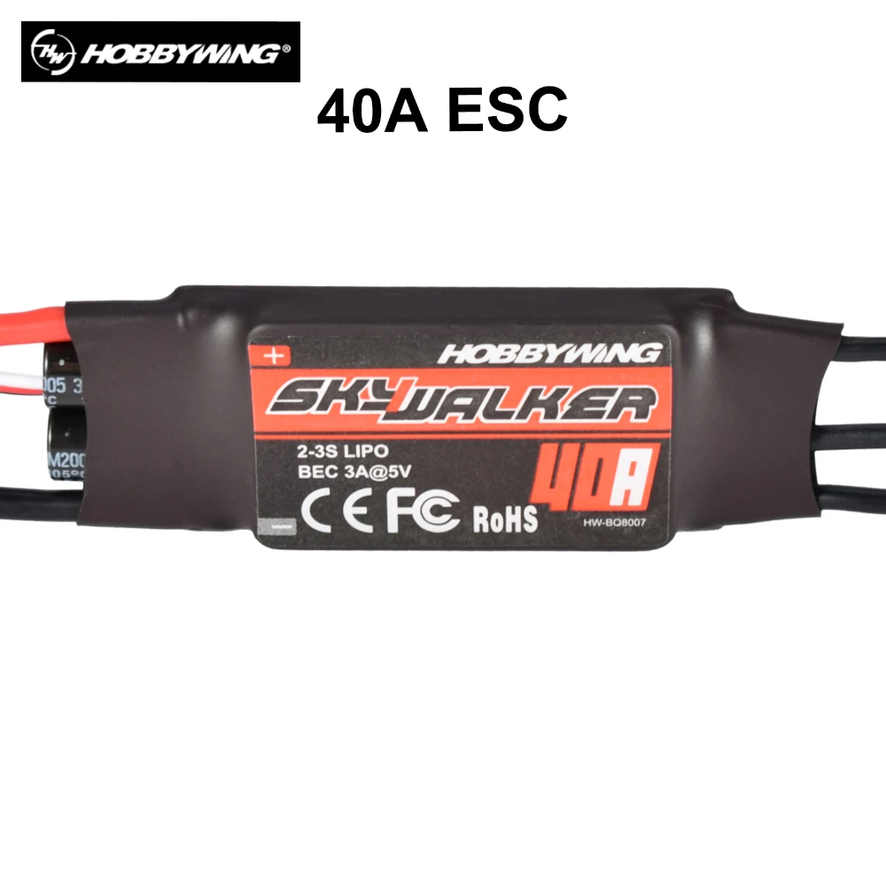 

New Arrival Hobbywing Skywalker 40A Brushless ESC Speed Controller With BEC For RC Airplanes Helicopter