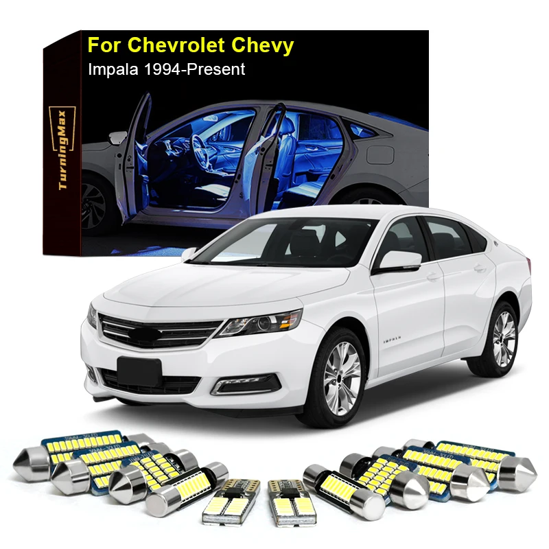 

Canbus Interior Lighting LED Bulbs Package Kit For Chevrolet Chevy Impala 1994-Now Dome Trunk Indoor Lamp Lights Car Accessories