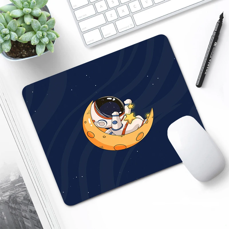 Astronaut Small Mouse Pad Gamer Keyboard rubber Desk Protector laptop Pc Accessories Mousepad Mat Gaming Extended Mice Computer images - 6