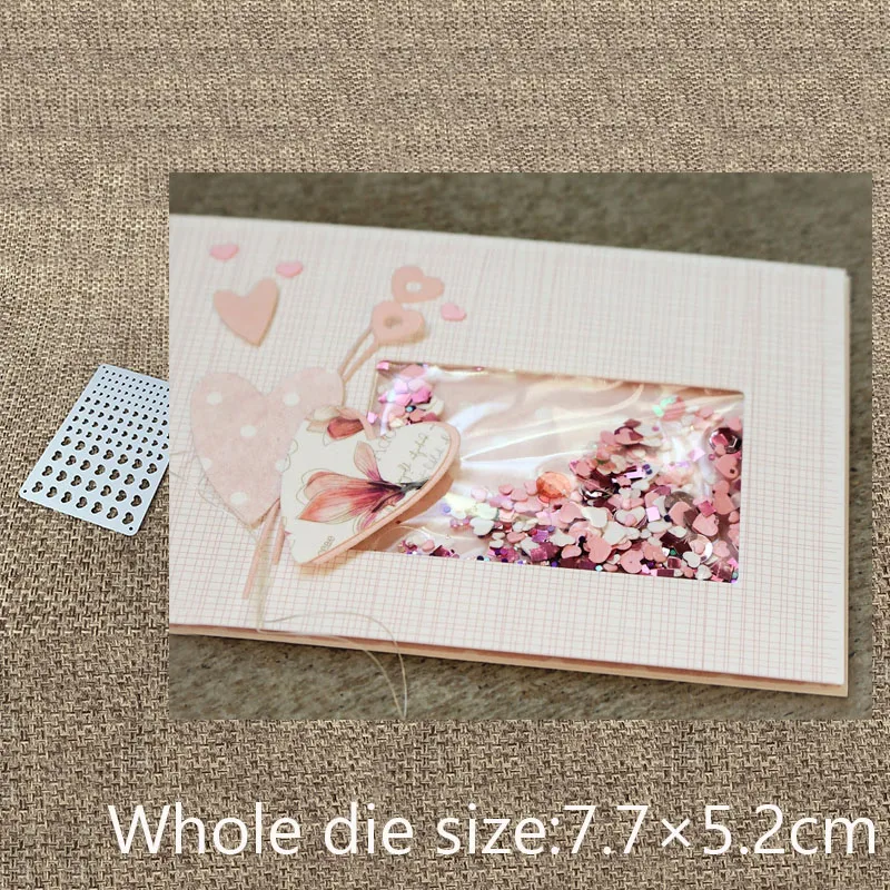 New Design Craft Metal Cutting Die cut dies DIY Sequins heart shakes scrapbook Album Paper Card Craft Embossing die cuts