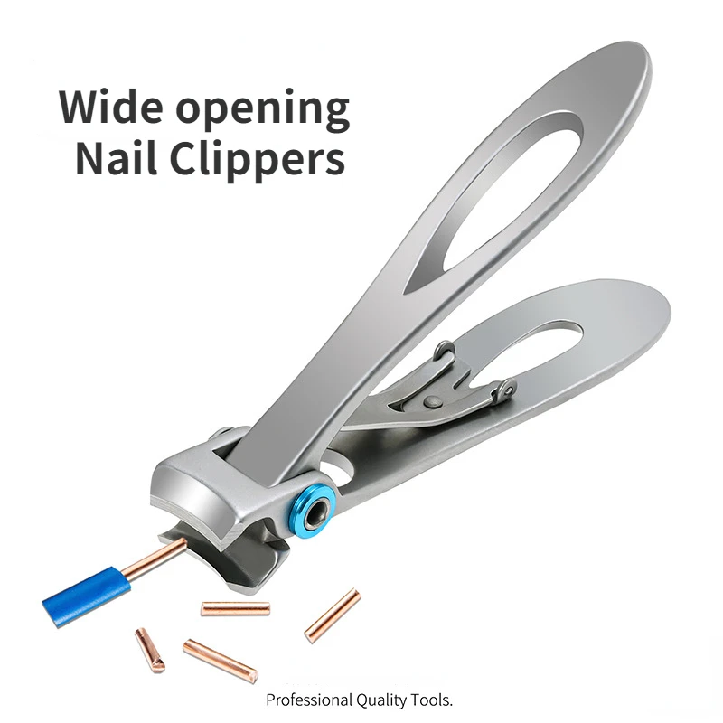 Nail Clippers for Thick Nails Trimmer Manicure Toenail Stainless-Steel Professional Finger for Thick Opening Oversized Manicure
