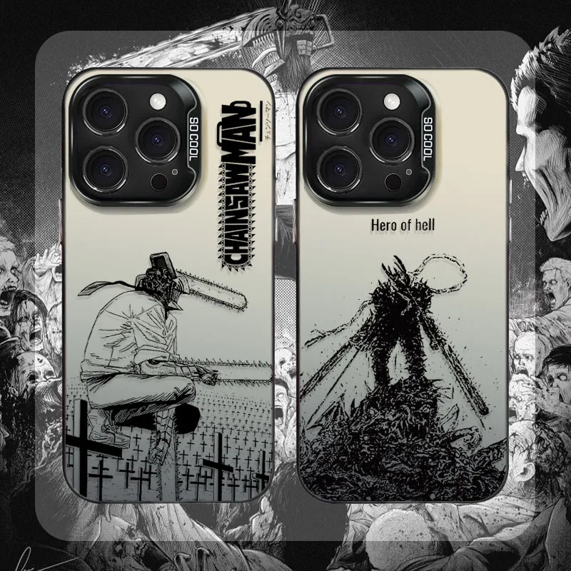 Фото Чехол Cool Anime Chainsaw Man для Samsung Galaxy A24 A33 A34 A14 A13 A23 A55 A15 A35 A25 A05 A05S 5G A54 A53 A32 A52 A52S Cover №1
