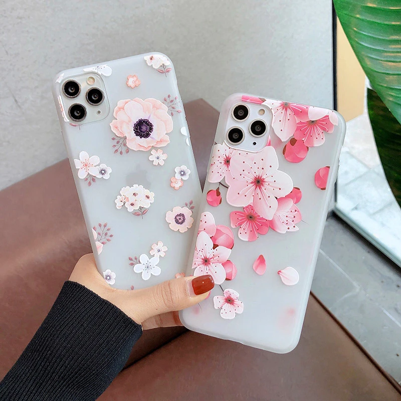 

Honor 8X Case Silicone Flower For Huawei Honor 9X 10i X10 Max V30 30 20 Pro 30S 10i P20 P30 P40 Pro P30 Lite Y8p Y8s Y9 2019