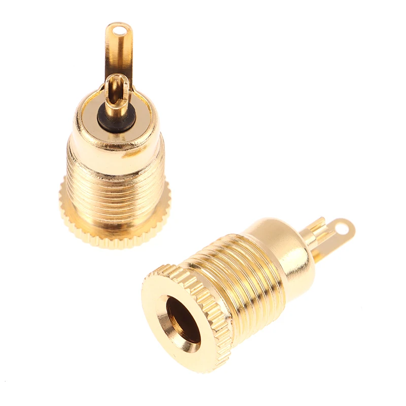

Gold Plated Metal DC-099 DC Power Supply Jack Socket Female Panel Mount Connector 2.1mm 2.5mm Plug Adapter 2 Terminal Types 1PC