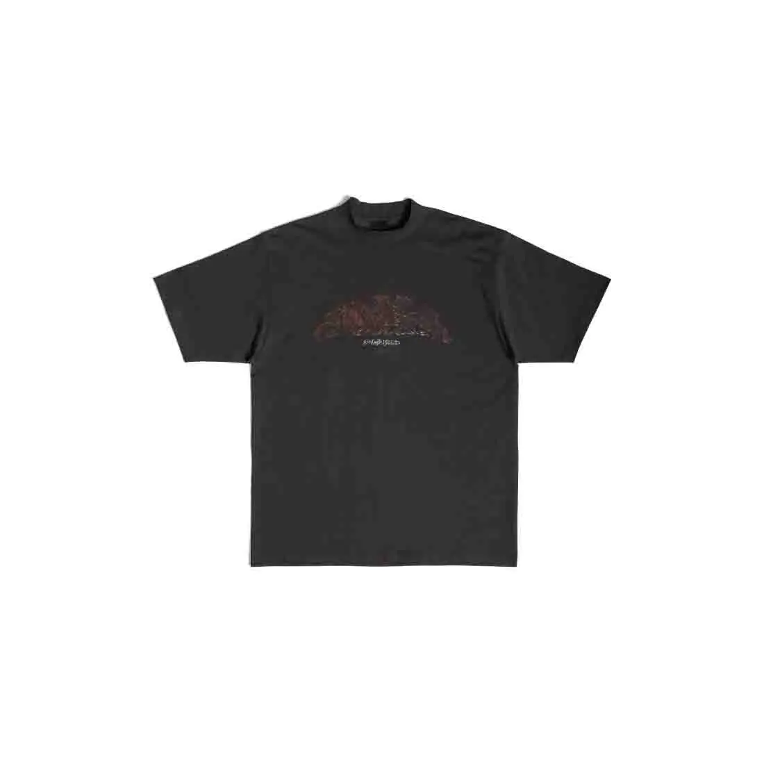 

2023 Paris Luxury 1:1 Quality Flame Logo Graffiti Women Men T shirts tees Hiphop Oversized Men Casual T shirt