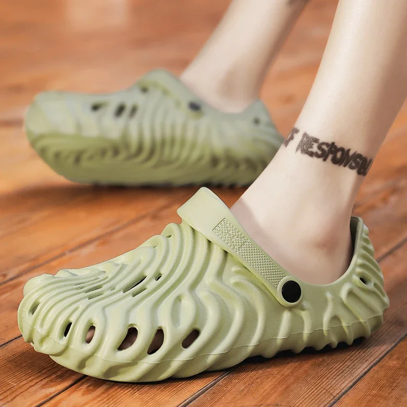 Мужские сандалии в стиле Лапа тигра пляжные шлепанцы клоги Повседневная Уличная