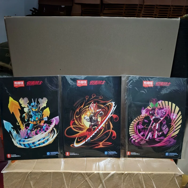 Фото Оригинальный набор мини-блоков Blokees Kamen Rider: официальные арт-стикеры, открытки, Geats Decade, Gotchard. Лимитированная серия. В наличии. №1