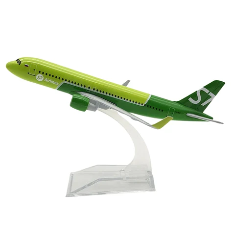 Модель самолета MYPANDA Airbus A320  зеленый металл 1:400