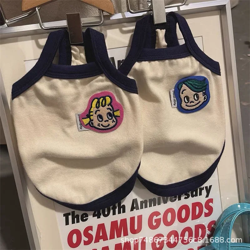 

Spring And Summer Day Tying Pet Vest Clothing Cat Dog Clothes Small Sling Thin Section Pet Home Clothes Dog Dress Pet Supplies