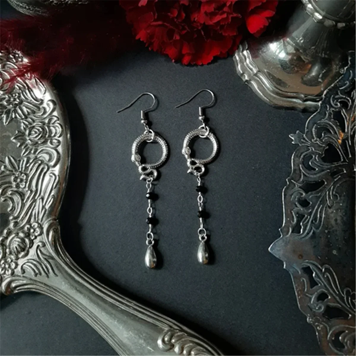 Серьги-капельки ADARJW с пентаграммой цинковый сплав