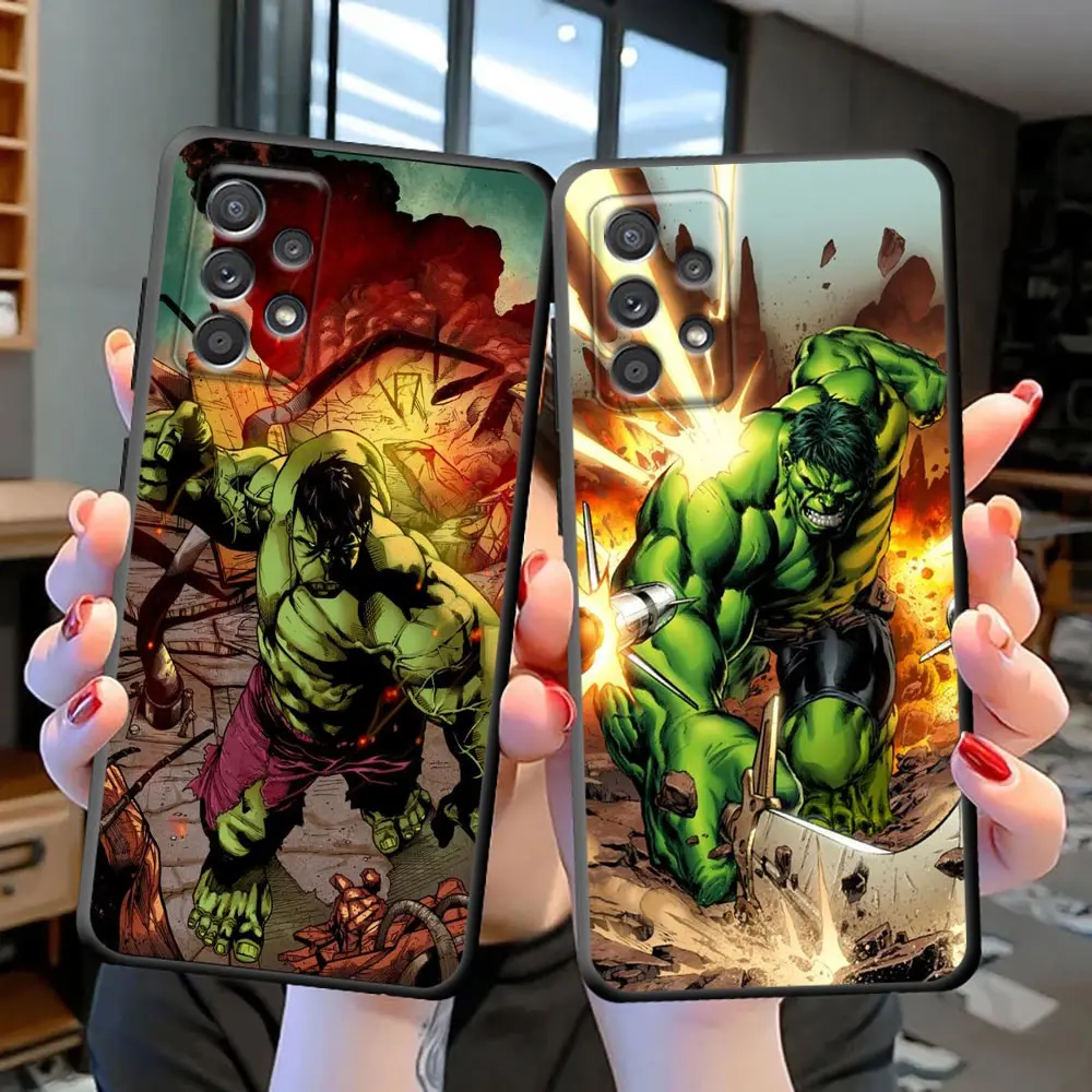 

The Avengers Hulk Marvel Cover Phone Case For Samsung S20 S21 FE S22 S23 S9 S10 4G Lite S10e Plus Ultra 5G Case Funda Coque