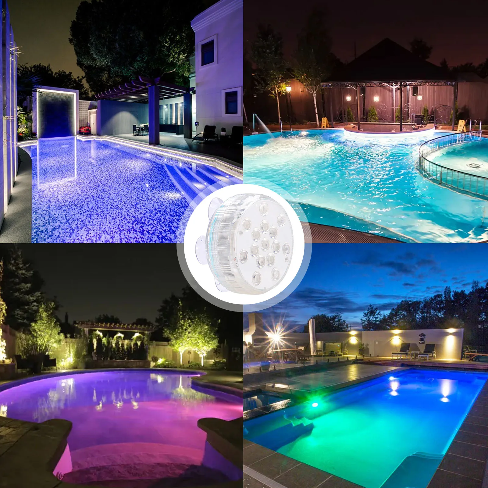 

Подводный светильник для бассейна, ночник для чая, водонепроницаемый подводный светодиодный светильник ильник для бассейна, аквариума, укр...