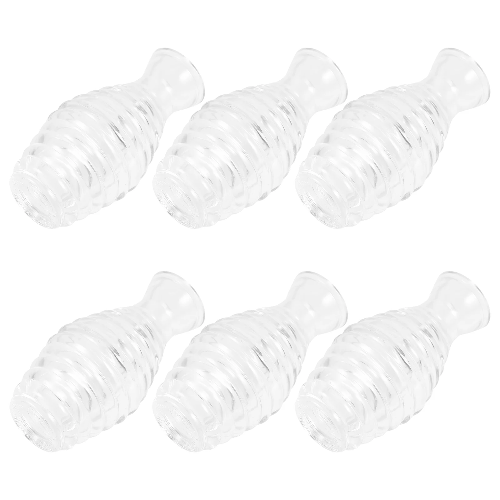 

6Pcs Diffuser Bottles Transparent Aromatherapy Jar Empty Glass Bottles Aroma Glass Bottles