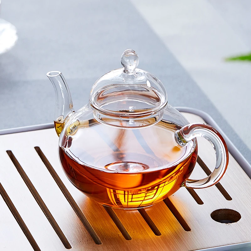 

Tea Ceremony Oolong Chinese Style Heat Resistant Glass Tea Pot Kung Fu Infuser Puer Juego De Te Theiere Tea Service