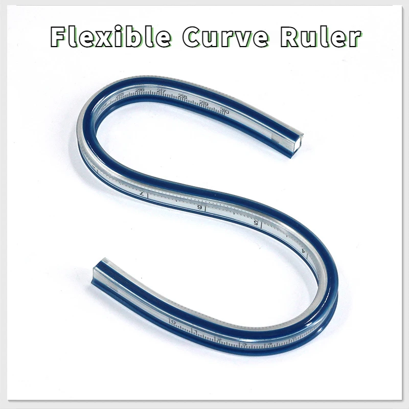 

Flexible Curve Ruler Drafting Drawing Tool Serpentine Plastic School office supplies 30cm 40cm 50cm 60cm