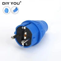 16a 2 pin 220v 240v ip44 european specification home power air conditioning industrial plug socket electric cable wire connector