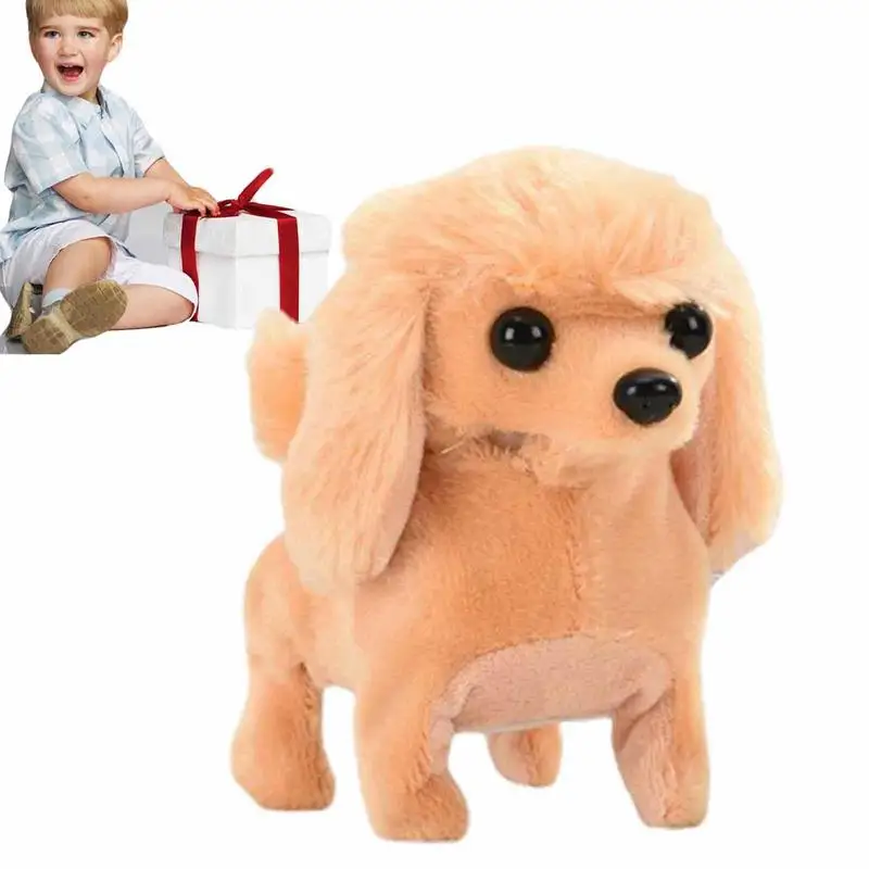 

Электрическая плюшевая имитация витрины, игрушки-пуделы со звуком, интересная игрушка для детей