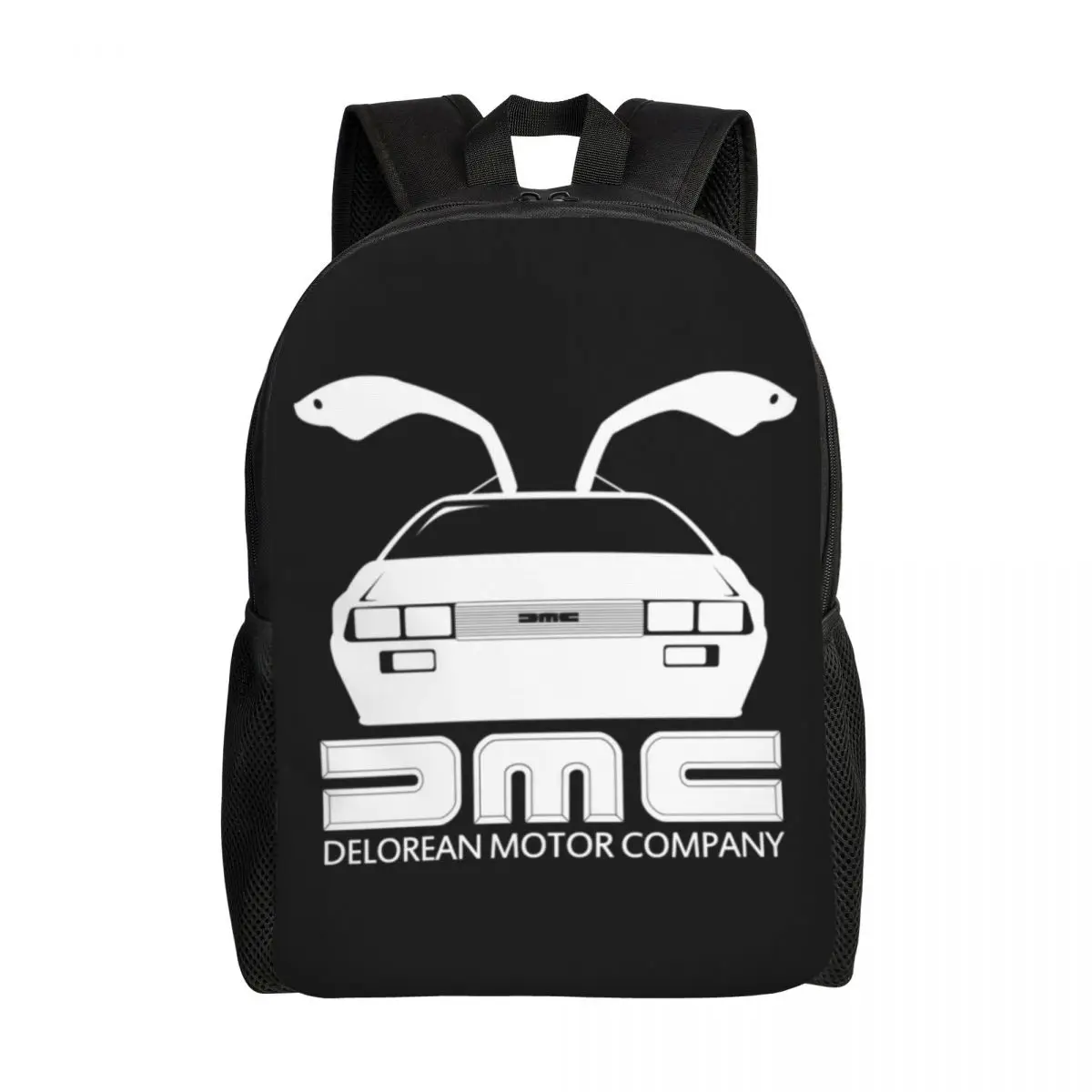 Back To The Future Movie Backpack for Men Women School College Students Bookbag Fits 15 Inch Laptop DMC Motor Company Bags