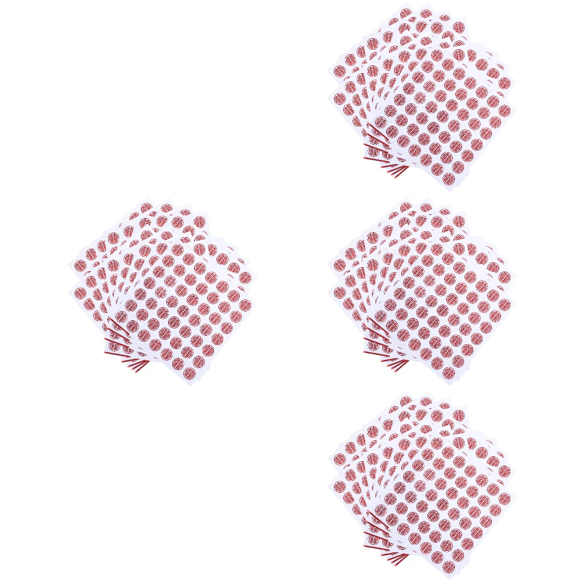 

80 sheets of Wedding Gift Decals Wedding Sealing Stickers Adhesive Stickers