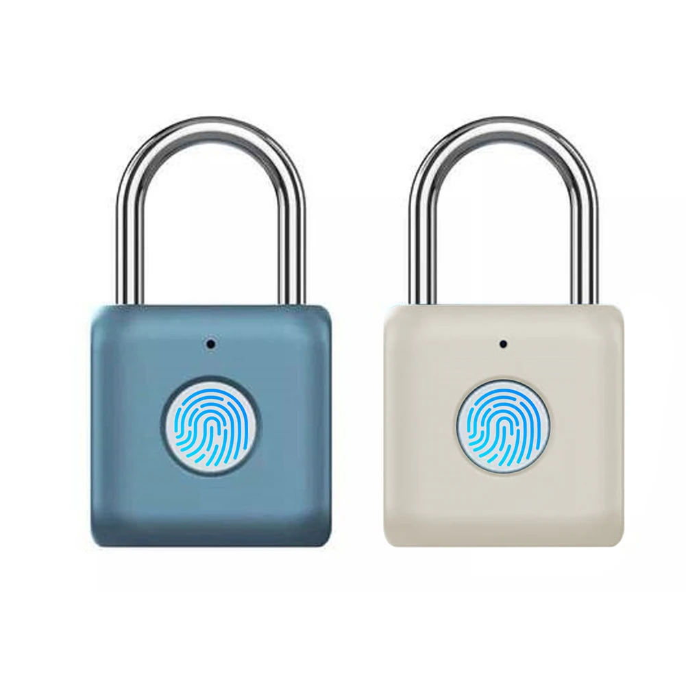 

Portable Rechargeable Padlock Waterproof Smart Biometric Anti-Theft Lock USB Rechargeable Security Keyless