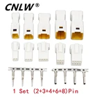 5 комплектов автомобильных коннекторов JST02R-JWPF-VSLE 2 + 3 + 4 + 6 + 8 контактов, водонепроницаемые коннекторы, штекеры и гнезда