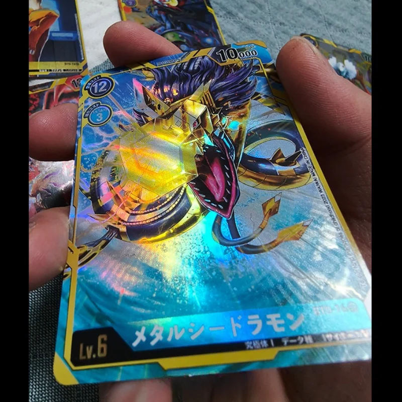 9-листовая флэш-карта металлическая морская пехота Mugendramon Dark Masters Dtcg Digimon Adventure Diy