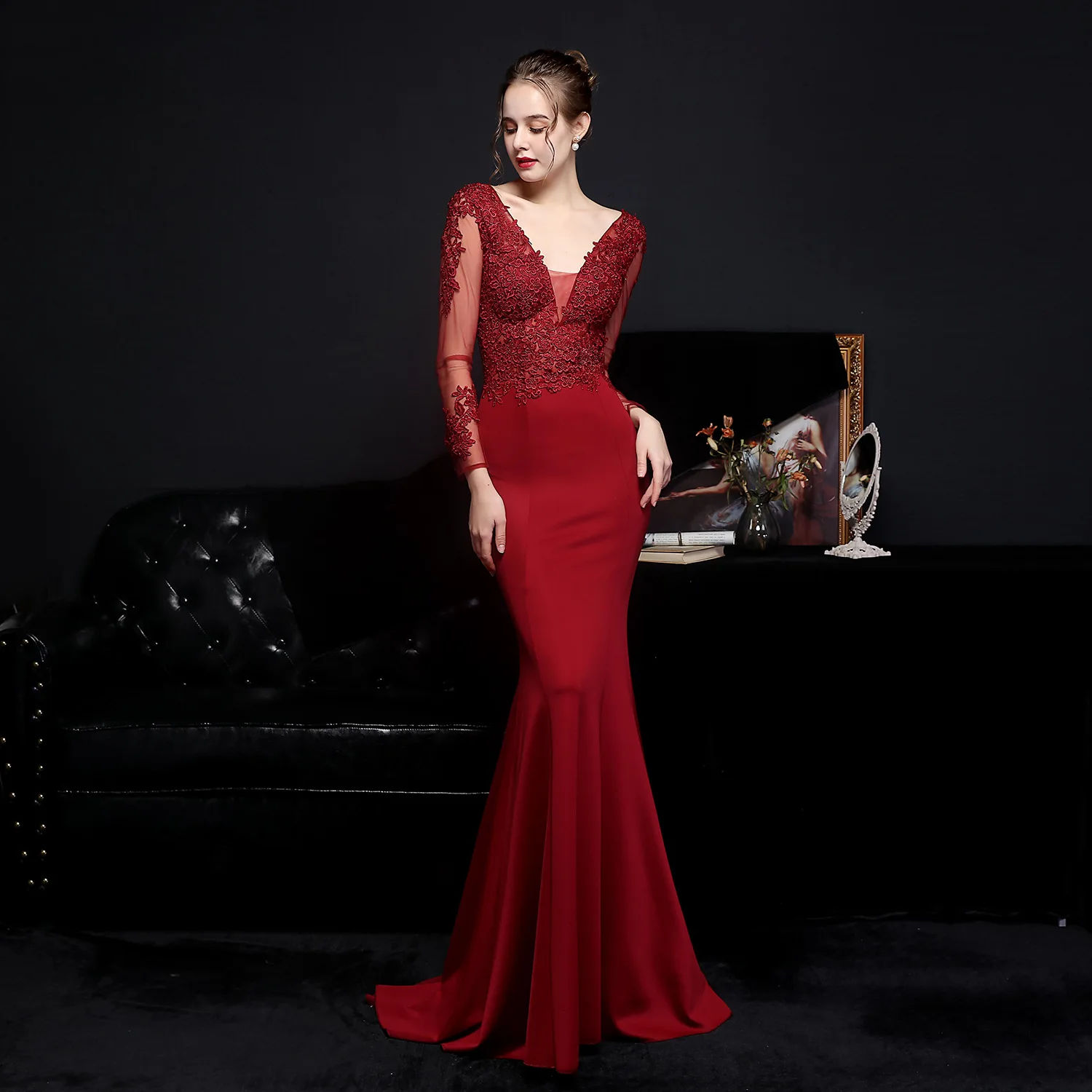 Luxury Party Elegant Dresses for Women 2022 Evening Prom Formal Long Clothes Sexy Sequin Cocktail Ceremony Birthday Maxi Outfits