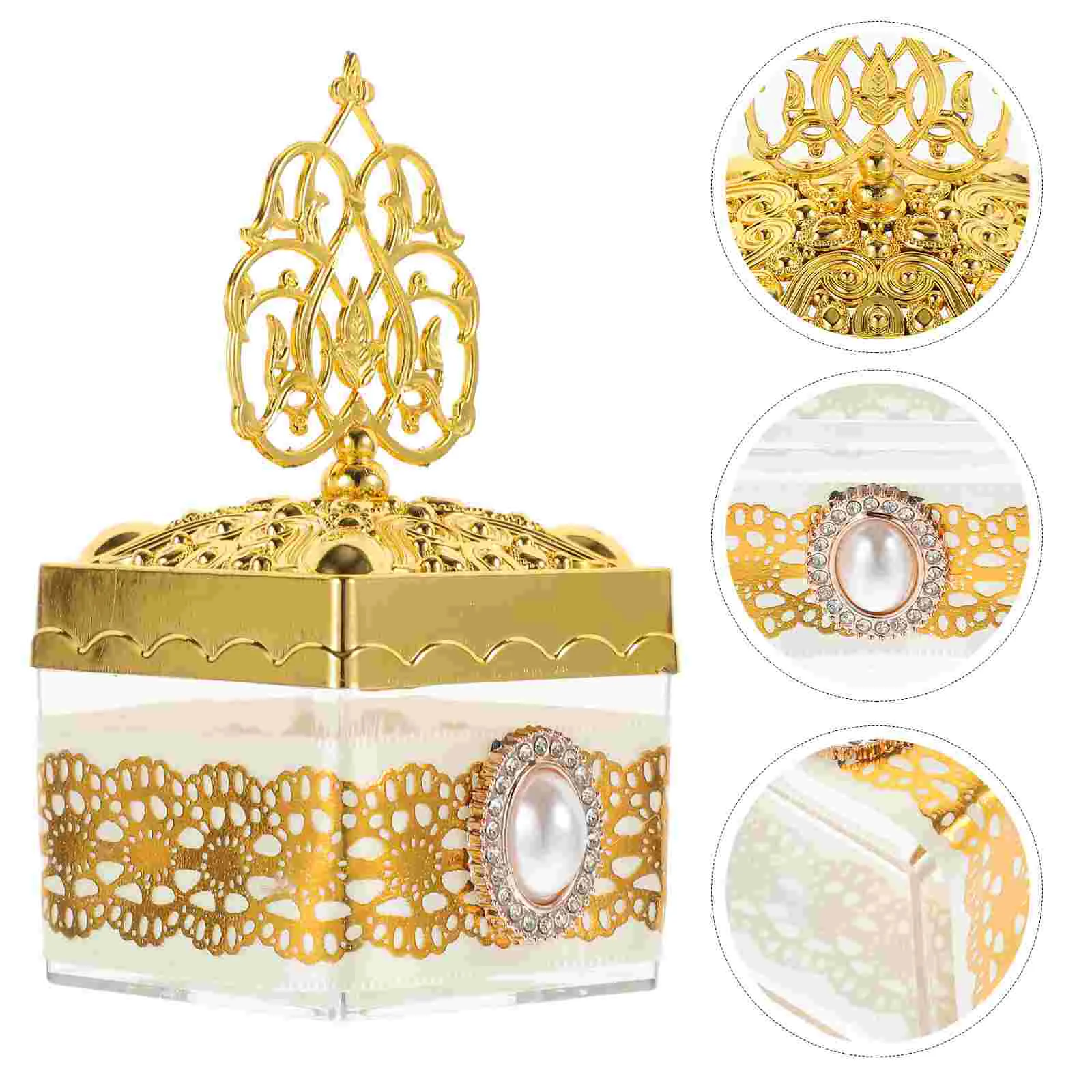 

12 Pcs Candy Box Bathroom Decorations Wedding Hemming Plastic Bride Party Favor Containers Small