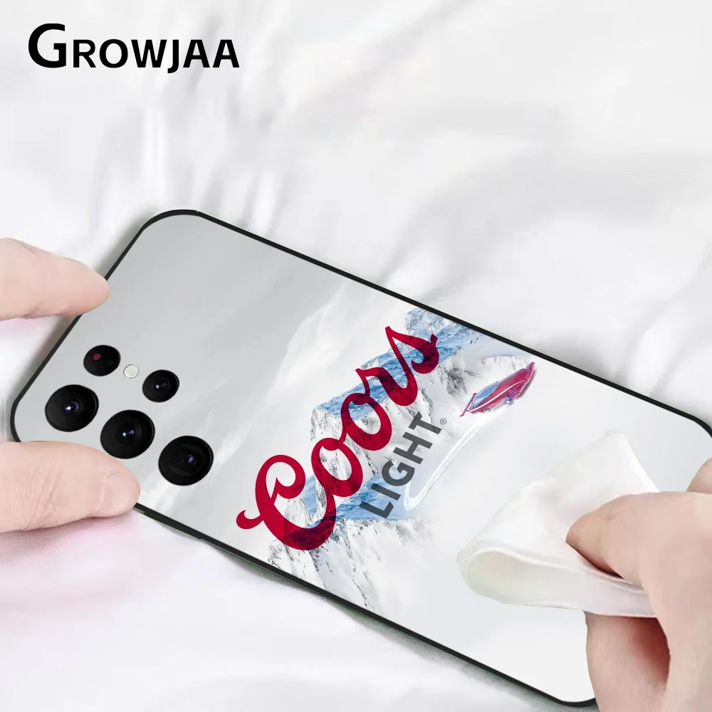 C-COorS L-LIGHTS Beer Phone Case For Samsung Galaxy S24 Ultra S22 S23 S21 S20 5G Protective Silicone TPU Funda