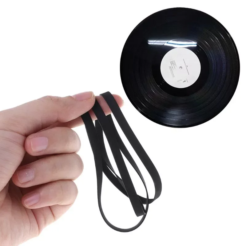 

5mm Wide Turntable Rubber Belt Flat Drive Belt for Vinyl Record Player Turntable Drives Belt