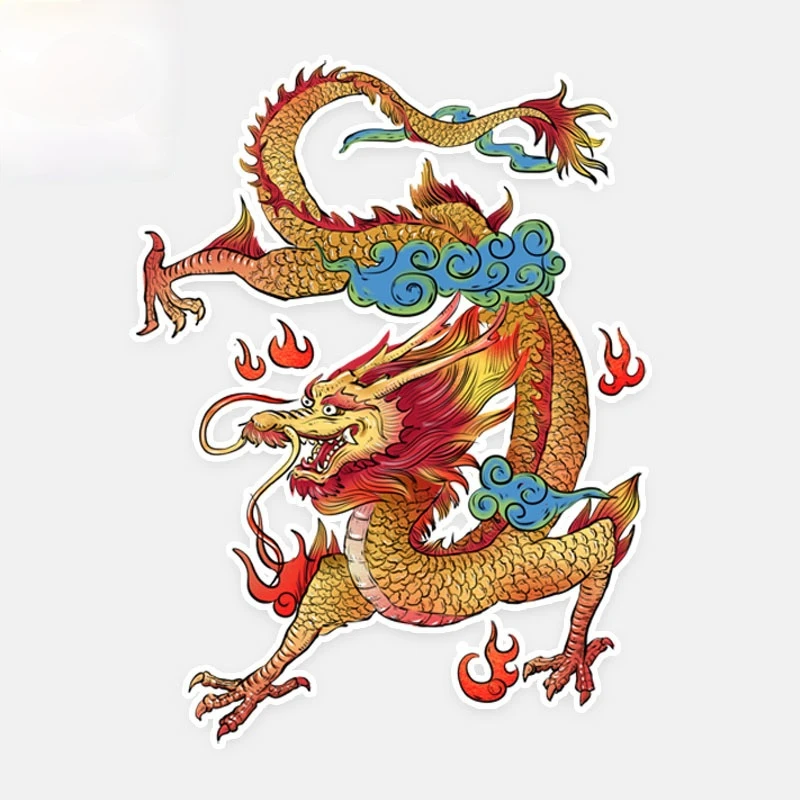 

Classic Fashion Car Sticker Chinese Dragon Totem Decor Vinyl Decal Cover Scratches for Nissan Renault Opel Mazda 3 ,16cm*12cm