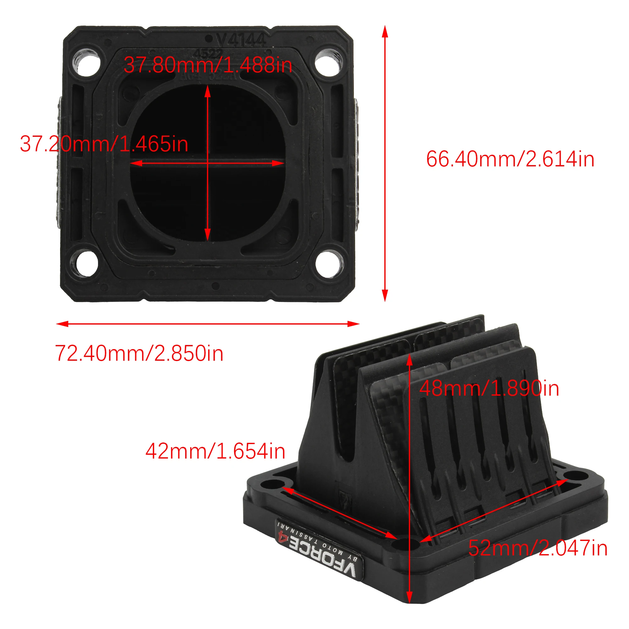 V Force 4 мотоциклетный тростниковый клапан для Yamaha YFZ350 RX135 RXZ135 RXZ Y125Z Banshee 350 RD350 V4144