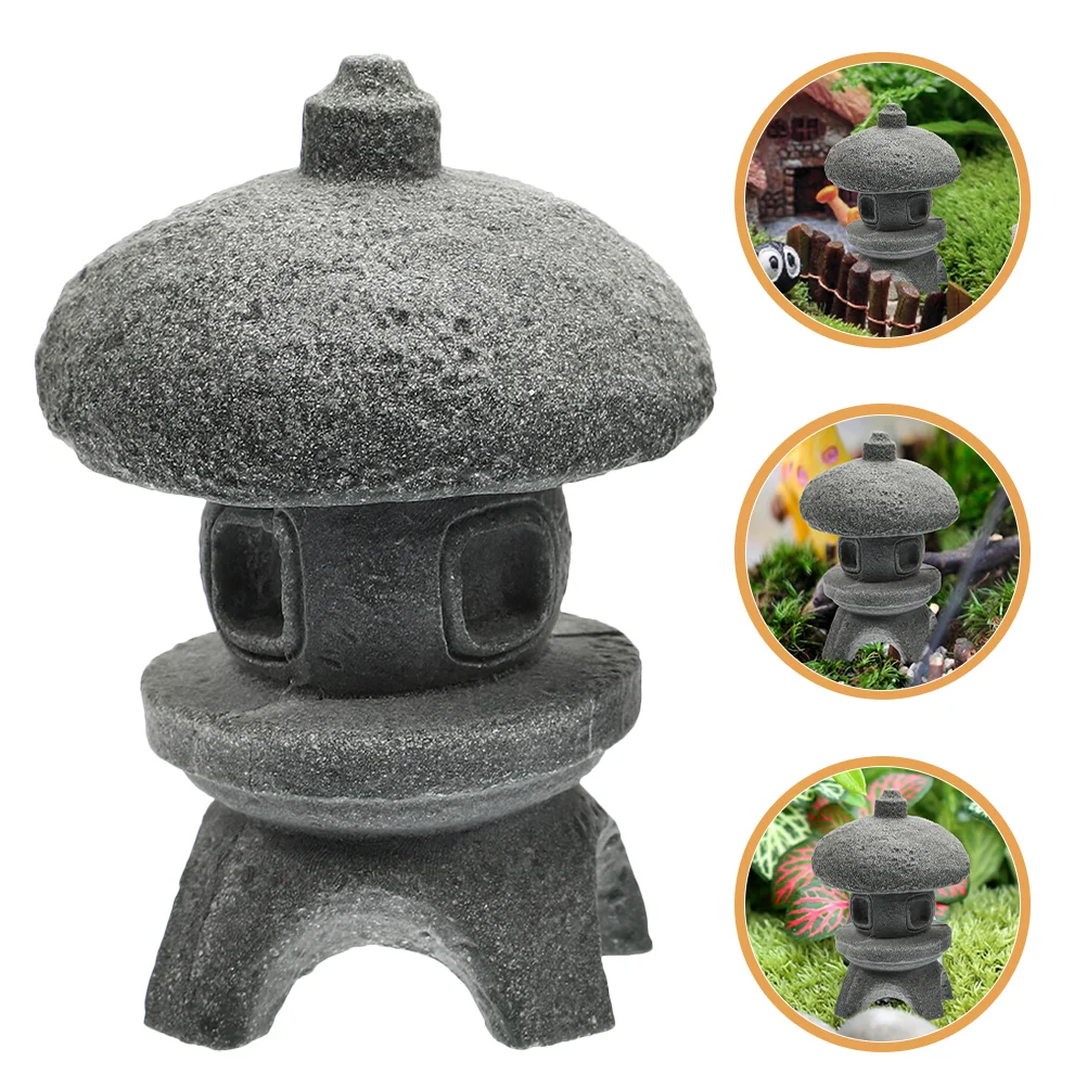 

Bonsai Pavilion Statue Mini Pavilion Statue Decor Tiny Pavilion Statue Zen Style Pavilion Adornment