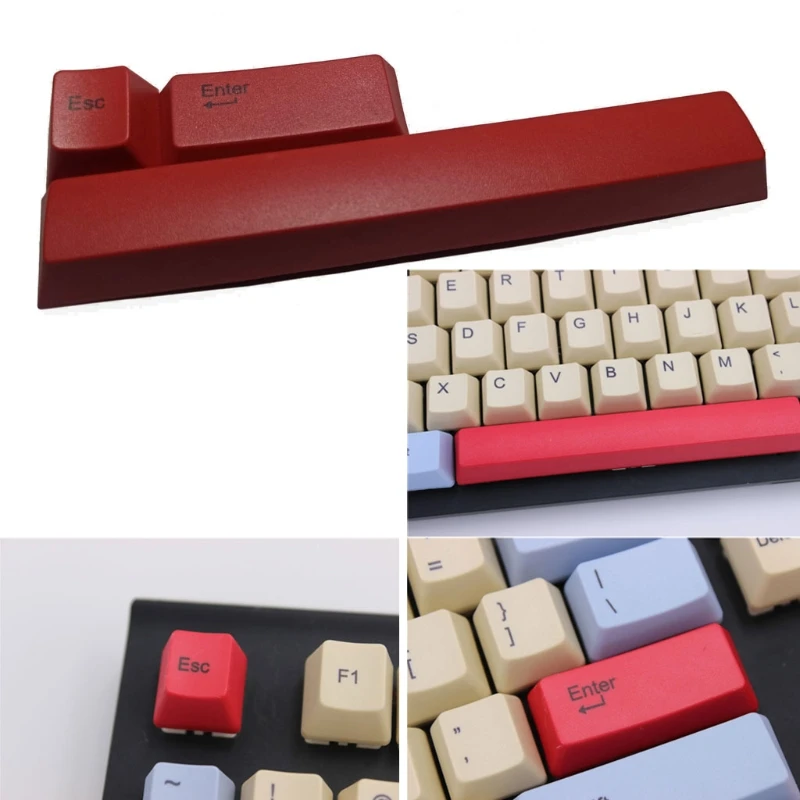 

3pcs Cherry Profile PBT 6.25U Space Esc Enter Keycap Dye-Subbed Keycap for Cherry MX Mechanical Keyboard Gaming Players