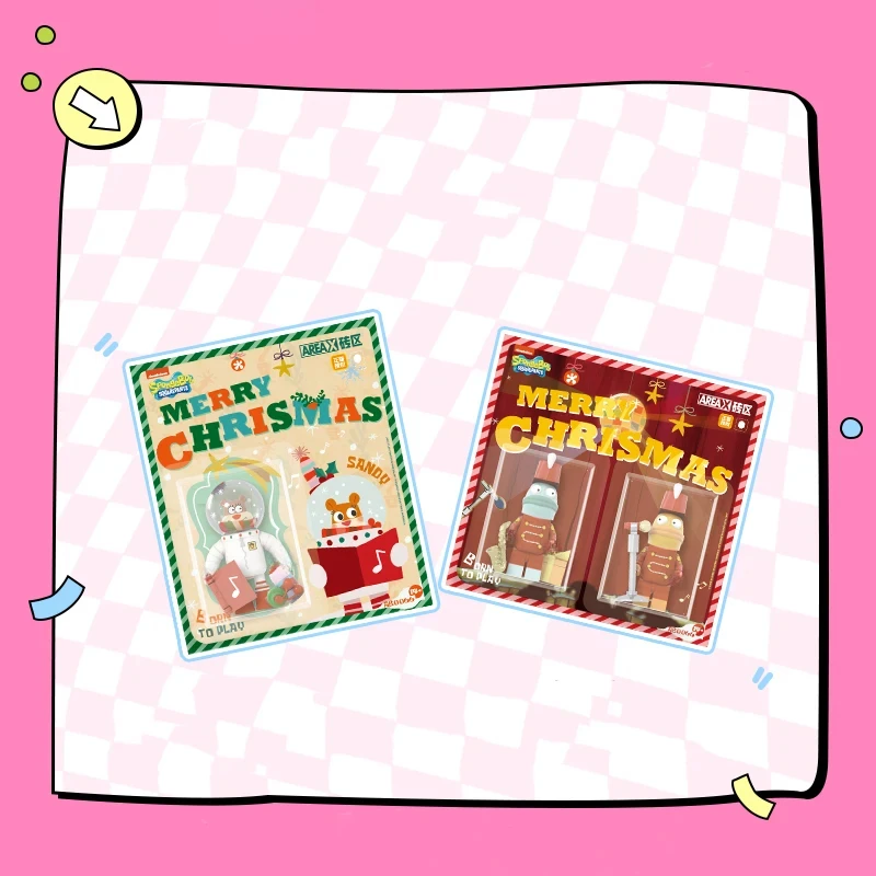 Губка Боб Квадратные Штаны Собранные Строительные Блоки Кукла Подвесная Карта